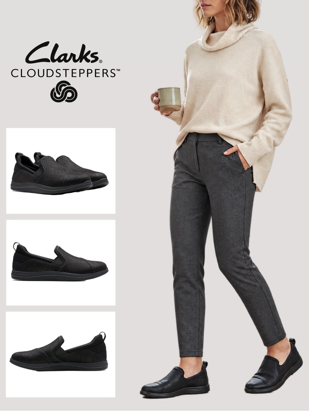 Shoes • NWT
Cloudsteppers By Clarkes • Cushion Soft Size 8 Black